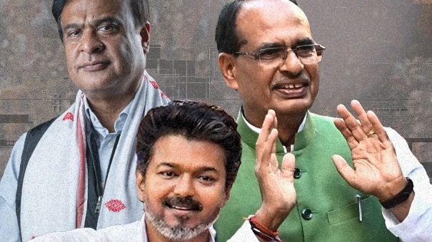 Himanta Biswa Sarma, Thalapathy Vijay and Shivraj Singh Chouhan 