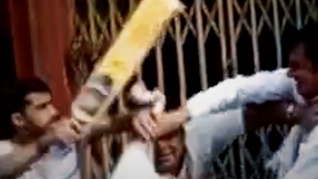 fight between two people for buying bat ball for kids