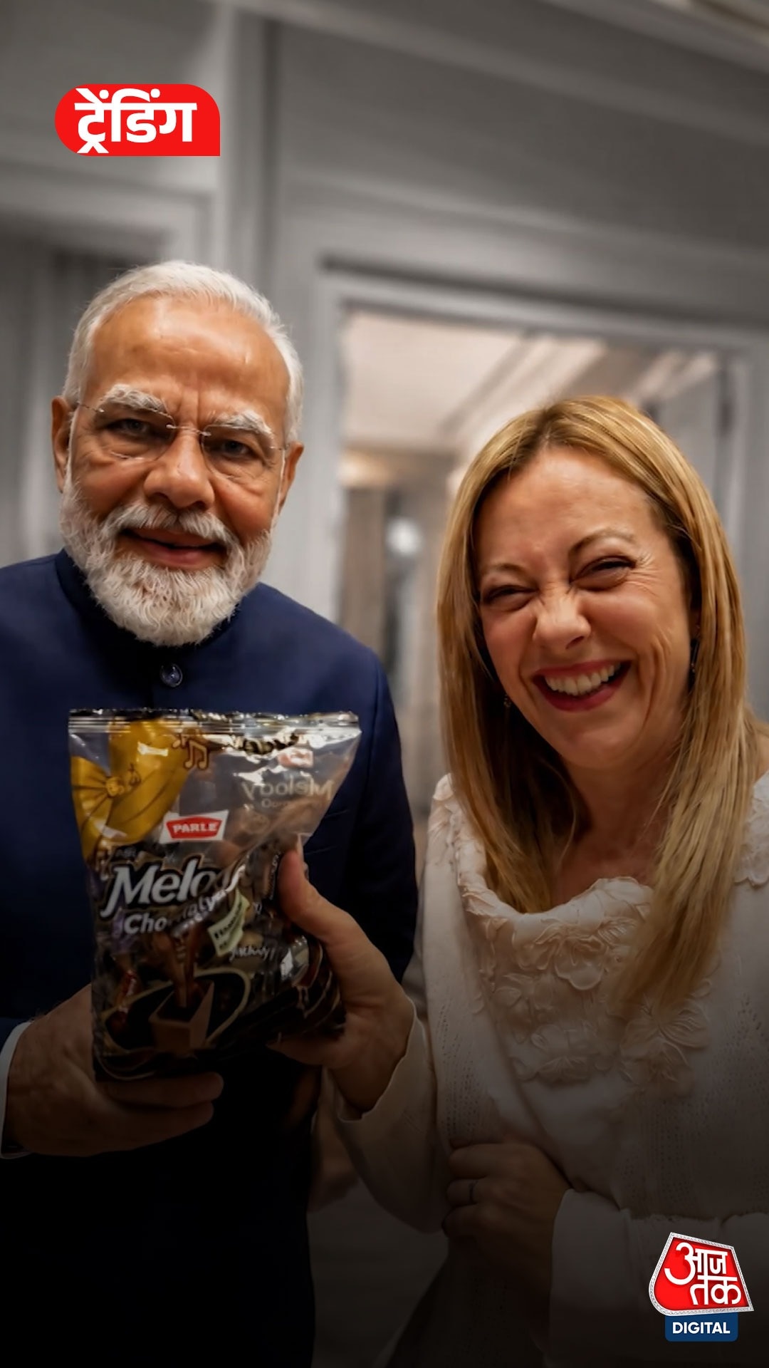 PM Modi, Giorgia Meloni, Melody Toffee