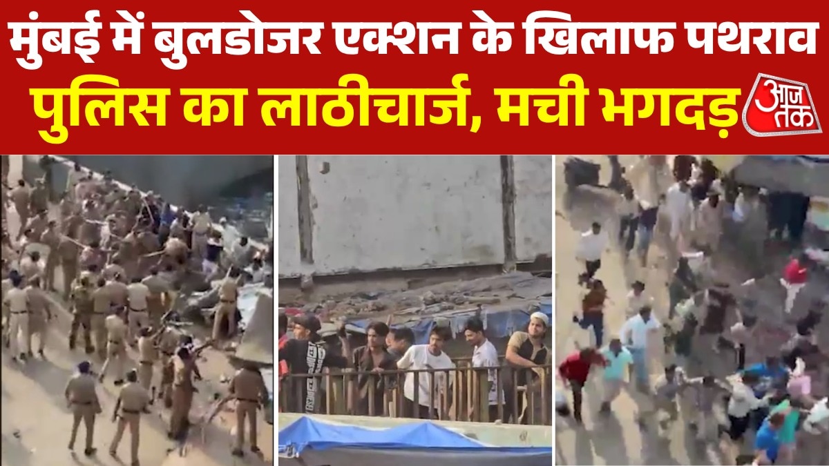 bandra railway station bulldozer encroachment