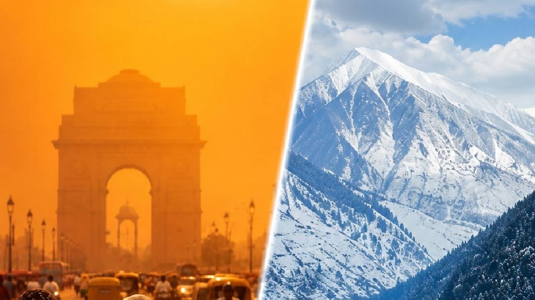Delhi NCR Heatwave, Himachal Kashmir Snowfall 