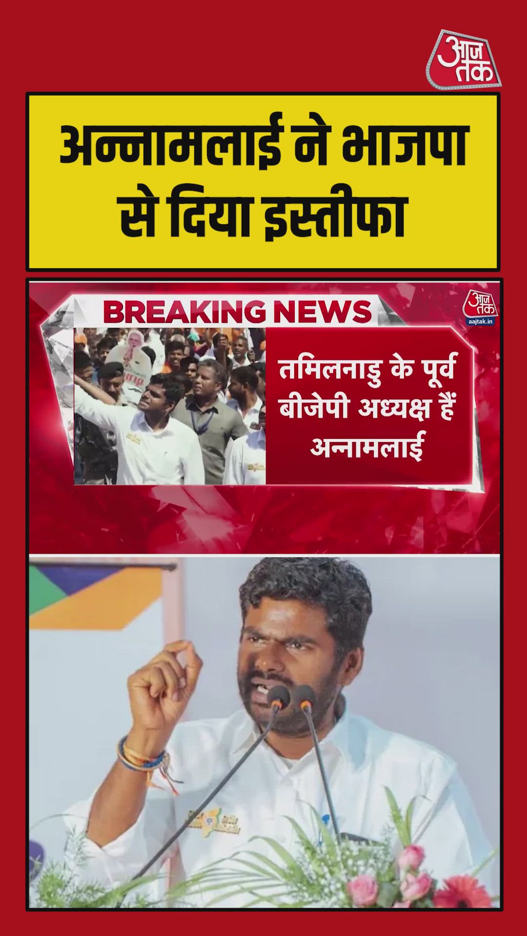 नितिन नवीन ने स्वीकार किया अन्नामलाई का इस्तीफा