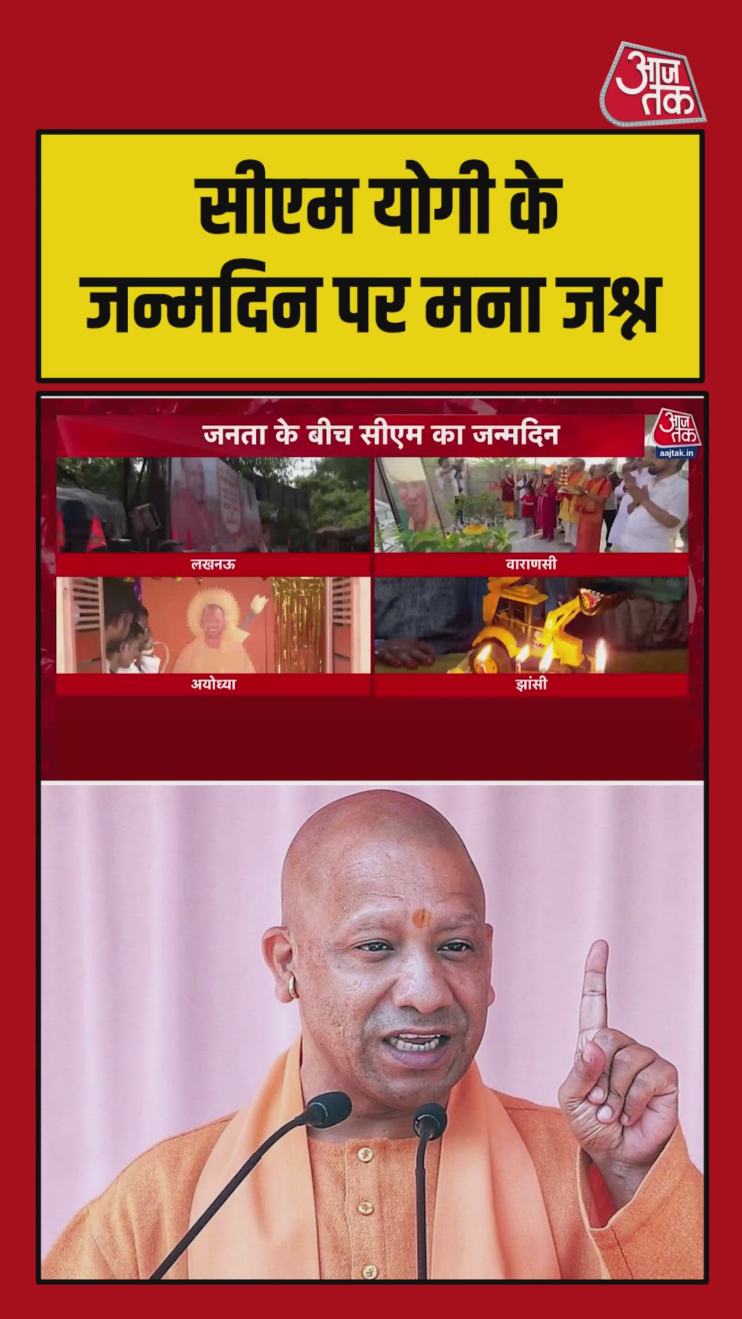 Chief minister yogi adityanath celebrates 54th birthday