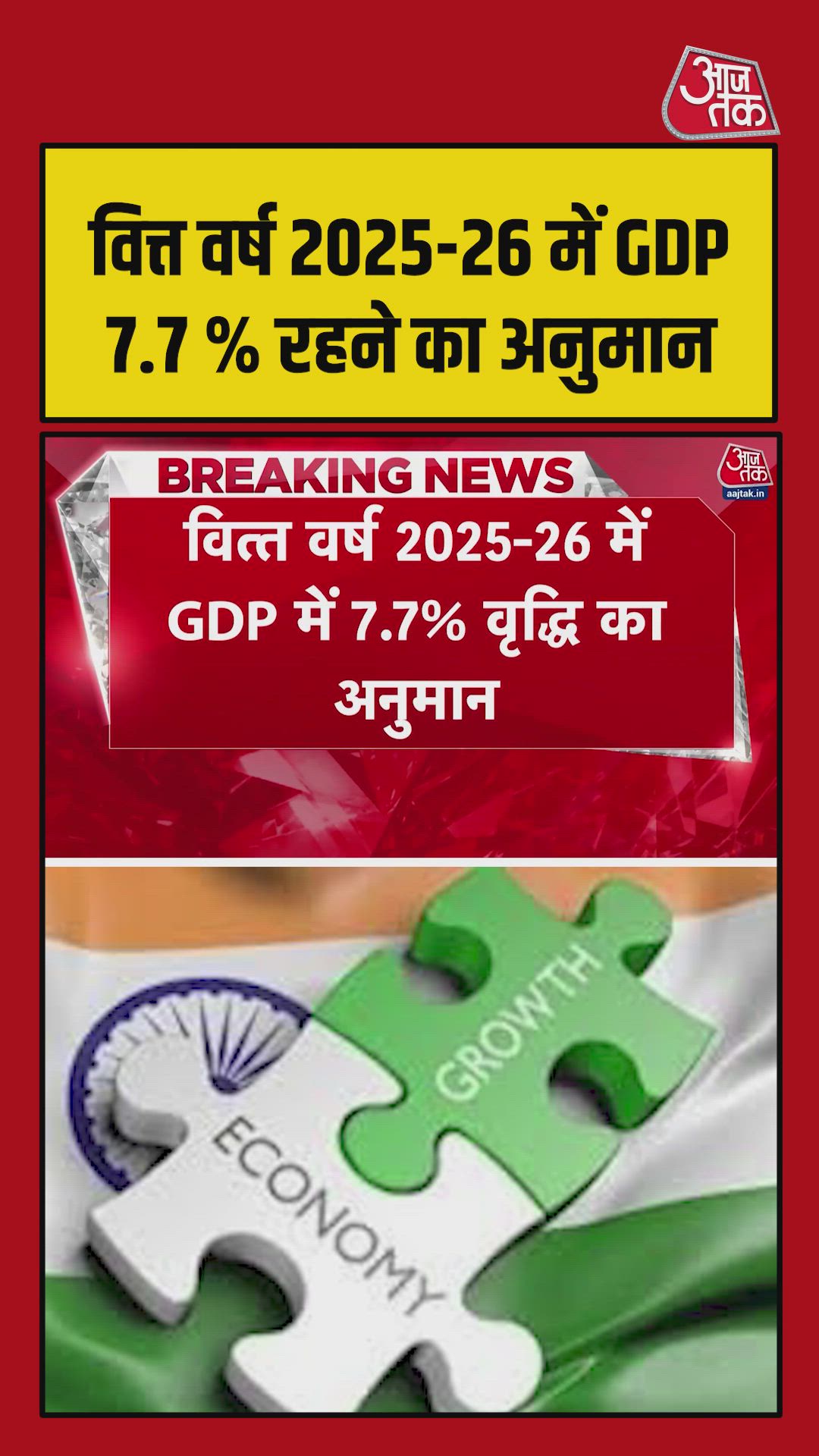 GDP growth projection for fiscal year 2025 26 is 7.60 percent
