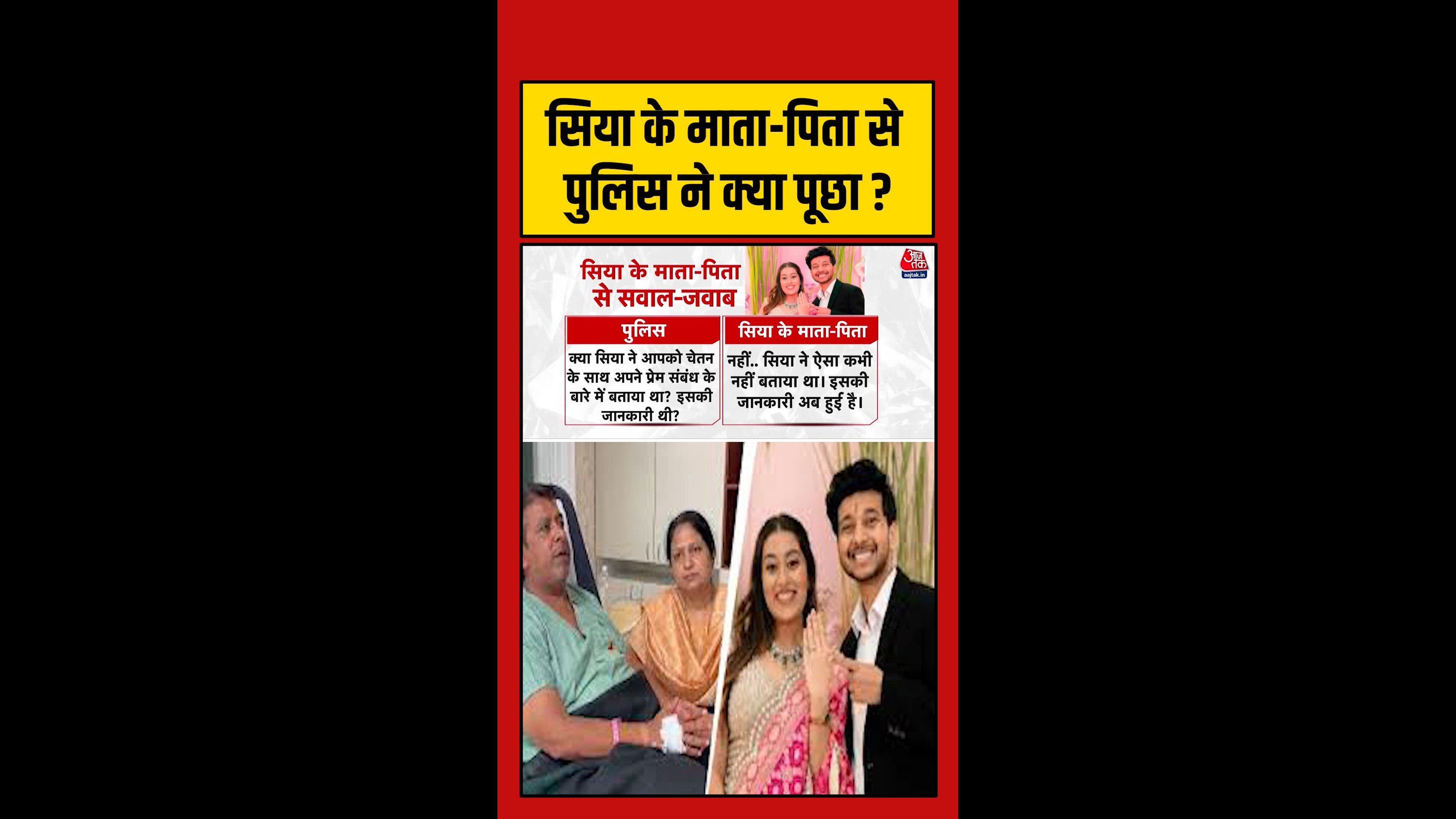 Police interrogation of Siya's parents regarding her relationship with Chetan
