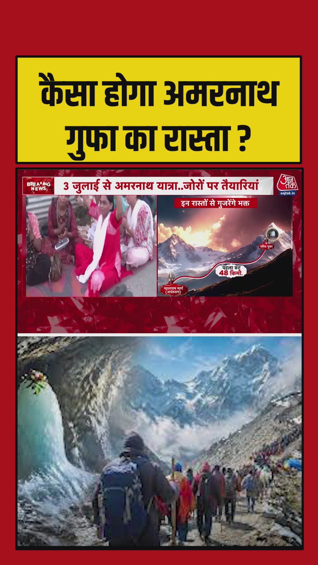 Routes to visit Baba Barfani for Amarnath darshan