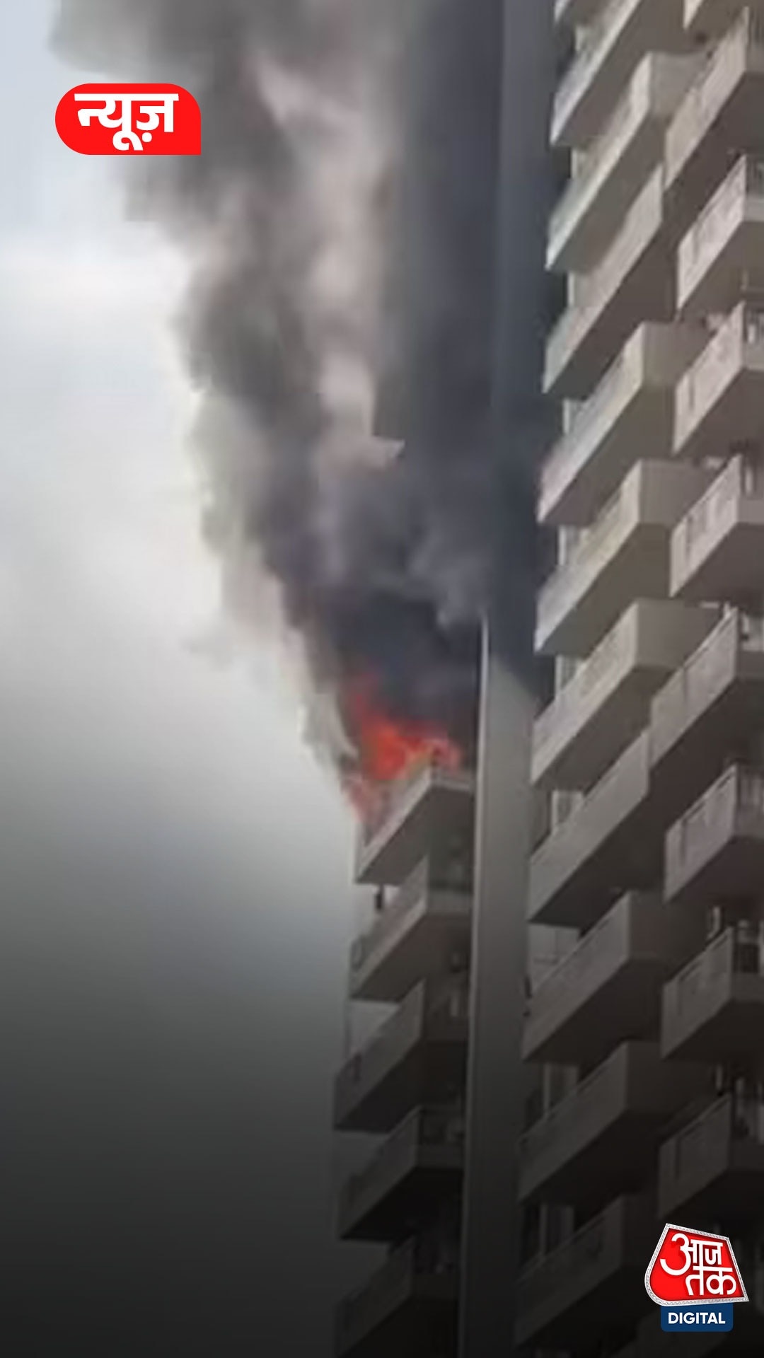 Noida Fire: 12वें फ्लोर पर मची अफरा-तफरी, हाईराइज़ सोसायटी में आग