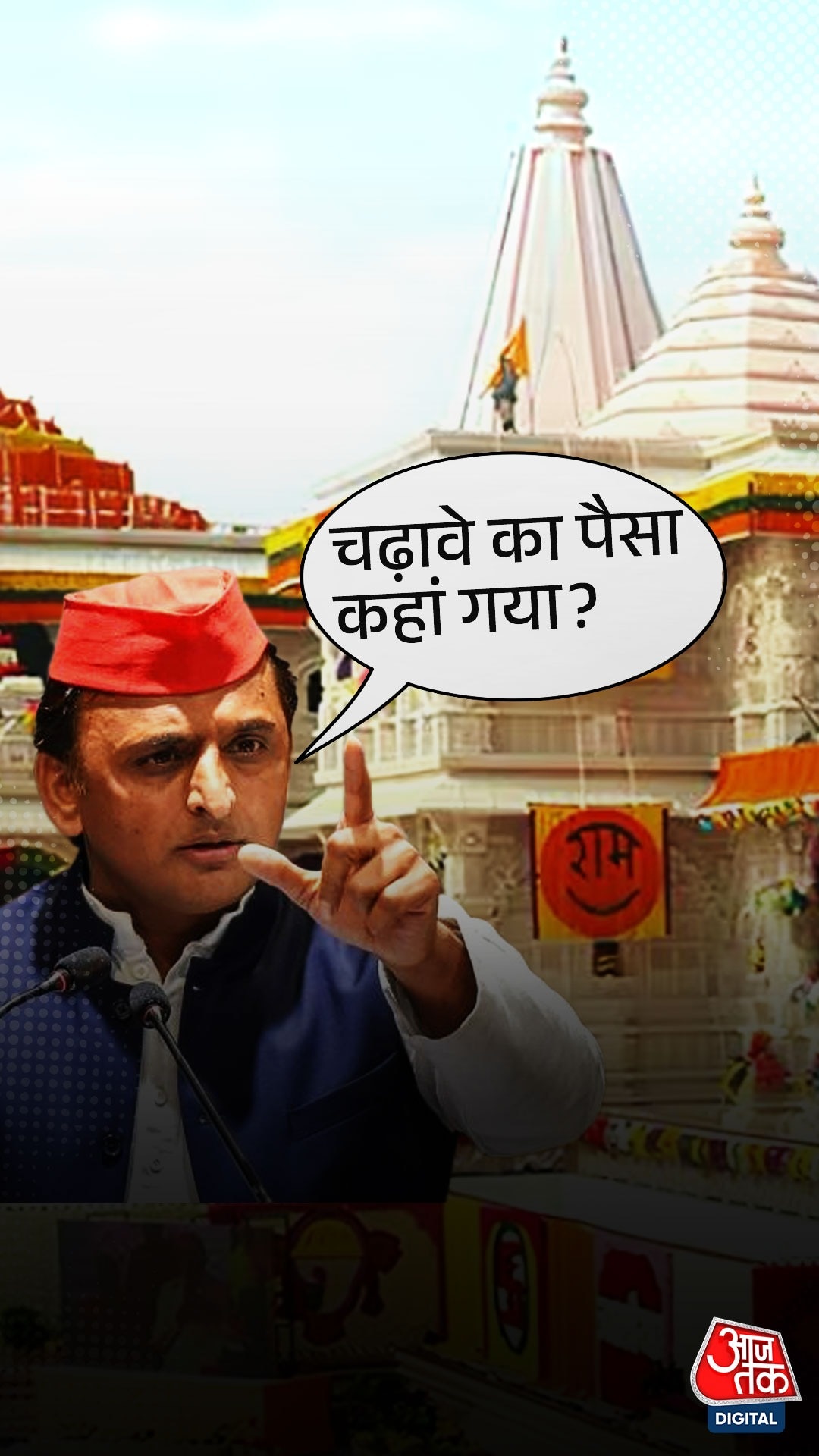 Akhilesh Yadav, Ram Mandir Donation Controversy