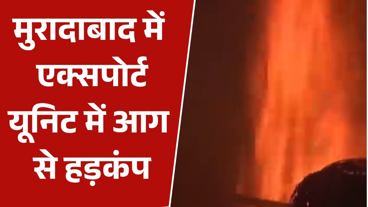मुरादाबाद के हैंडीक्राफ्ट एक्सपोर्ट यूनिट में आग का तांडव, द