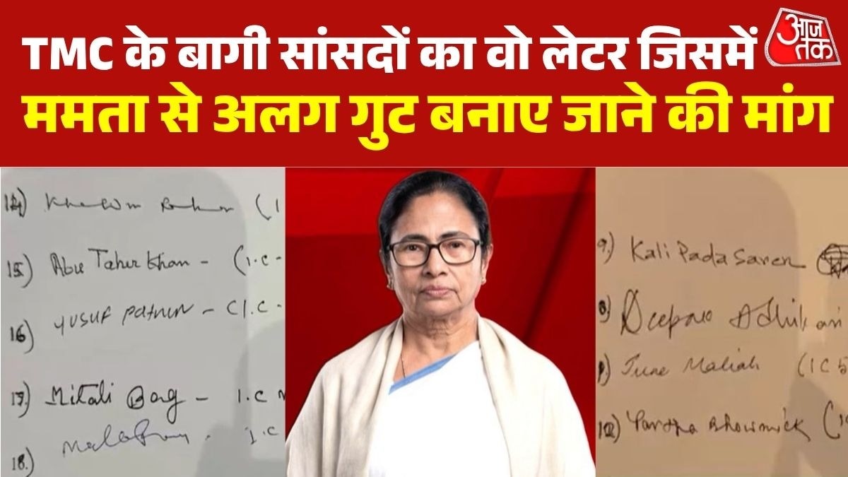 अलग गुट बनाने बागी TMC सांसदों की स्पीकर को च‍िट्ठी, देखें क
