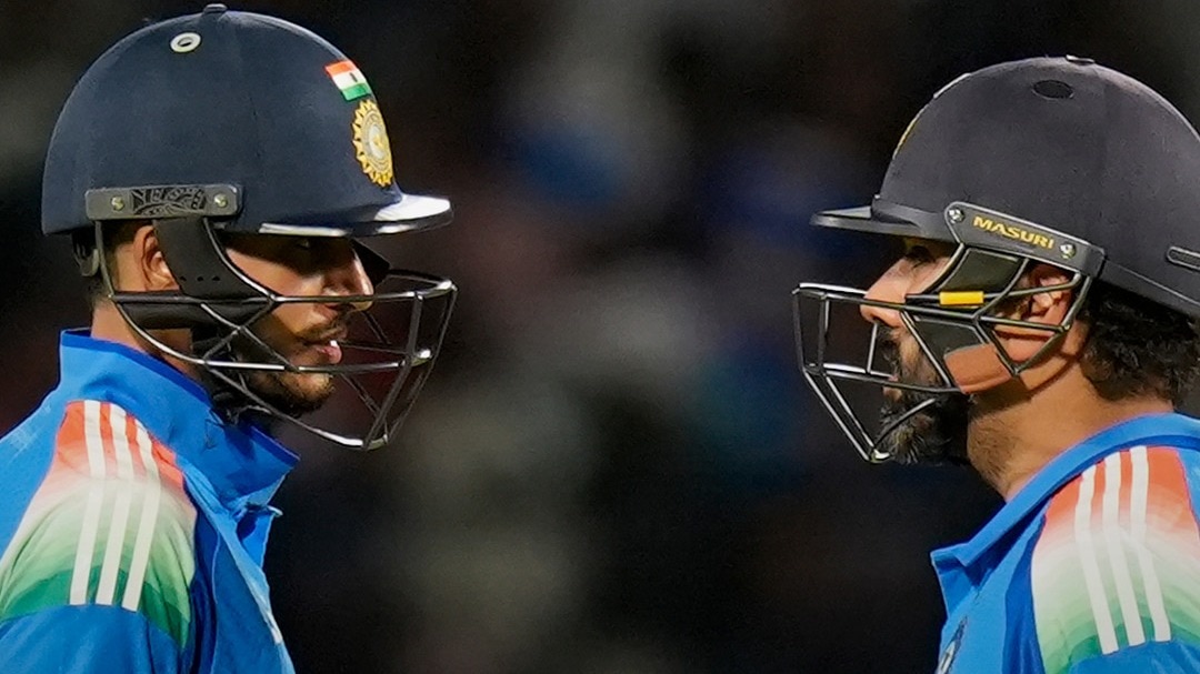 Shubman Gill reacts