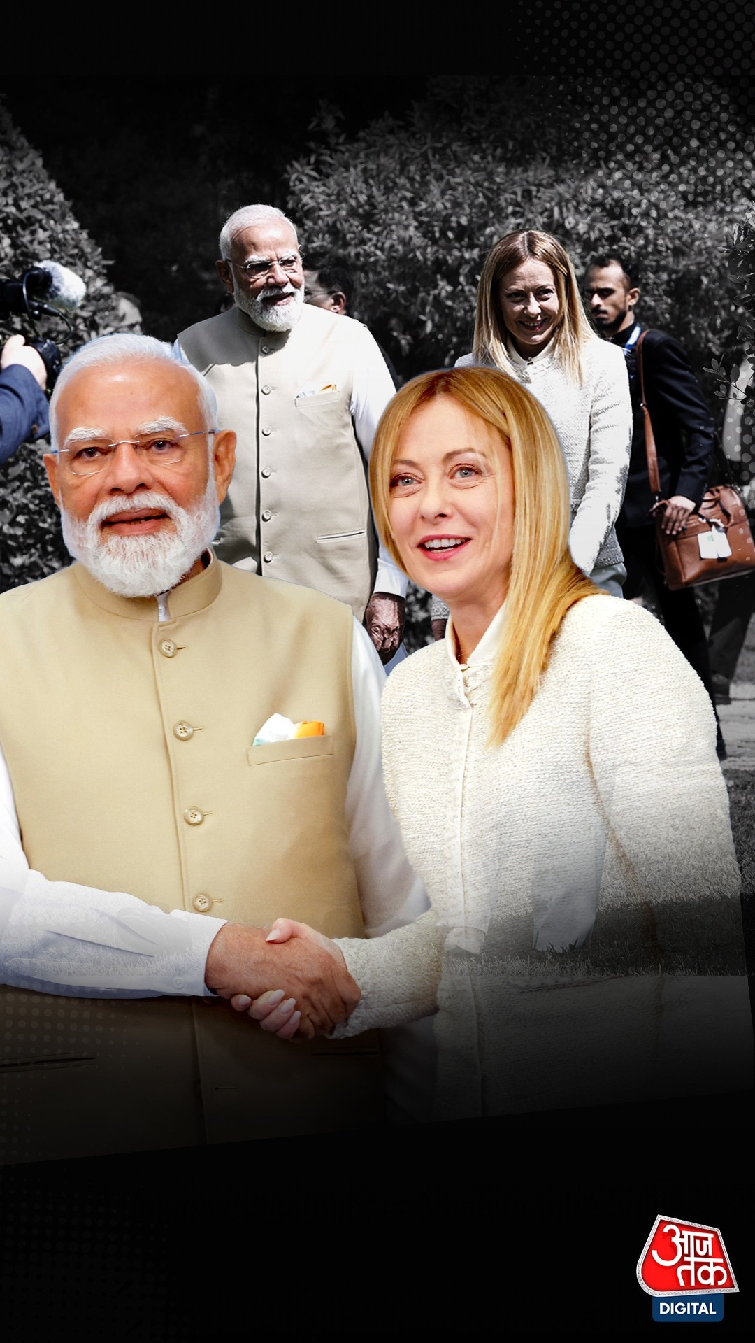 PM Modi and Giorgia Meloni 