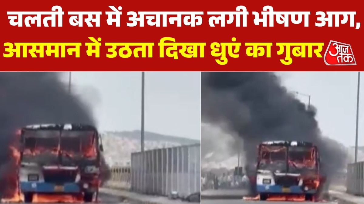 ajmer bus catches fire all passengers safe 