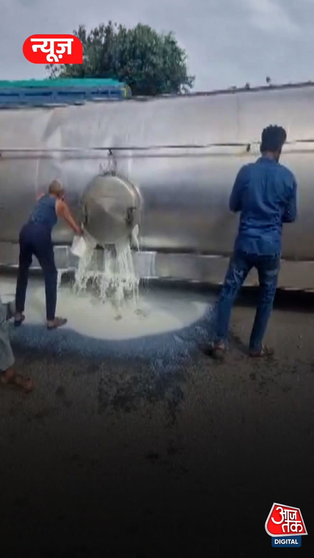 milk tanker accident