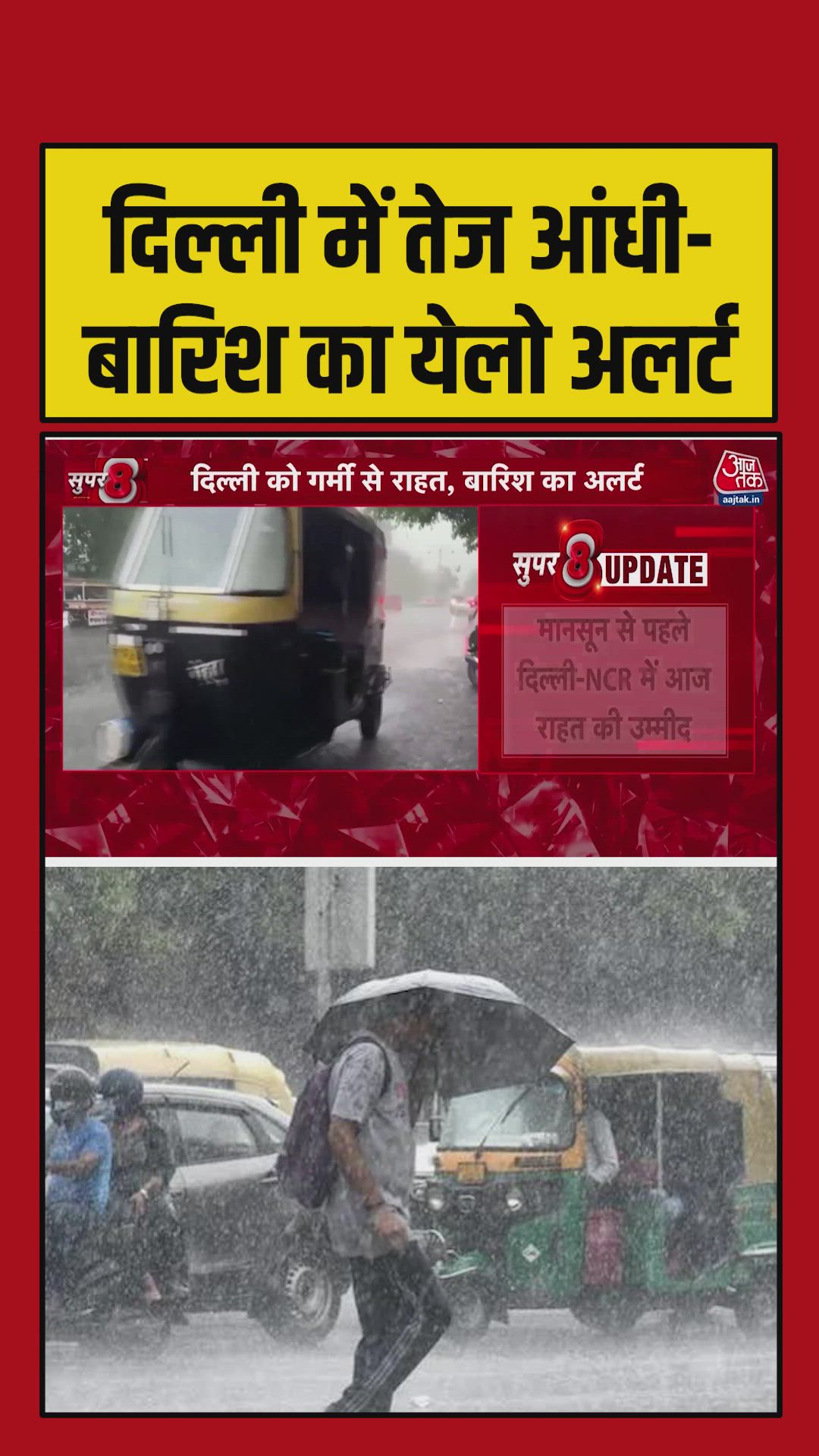 Pre monsoon activities trigger yellow alert in Delhi.