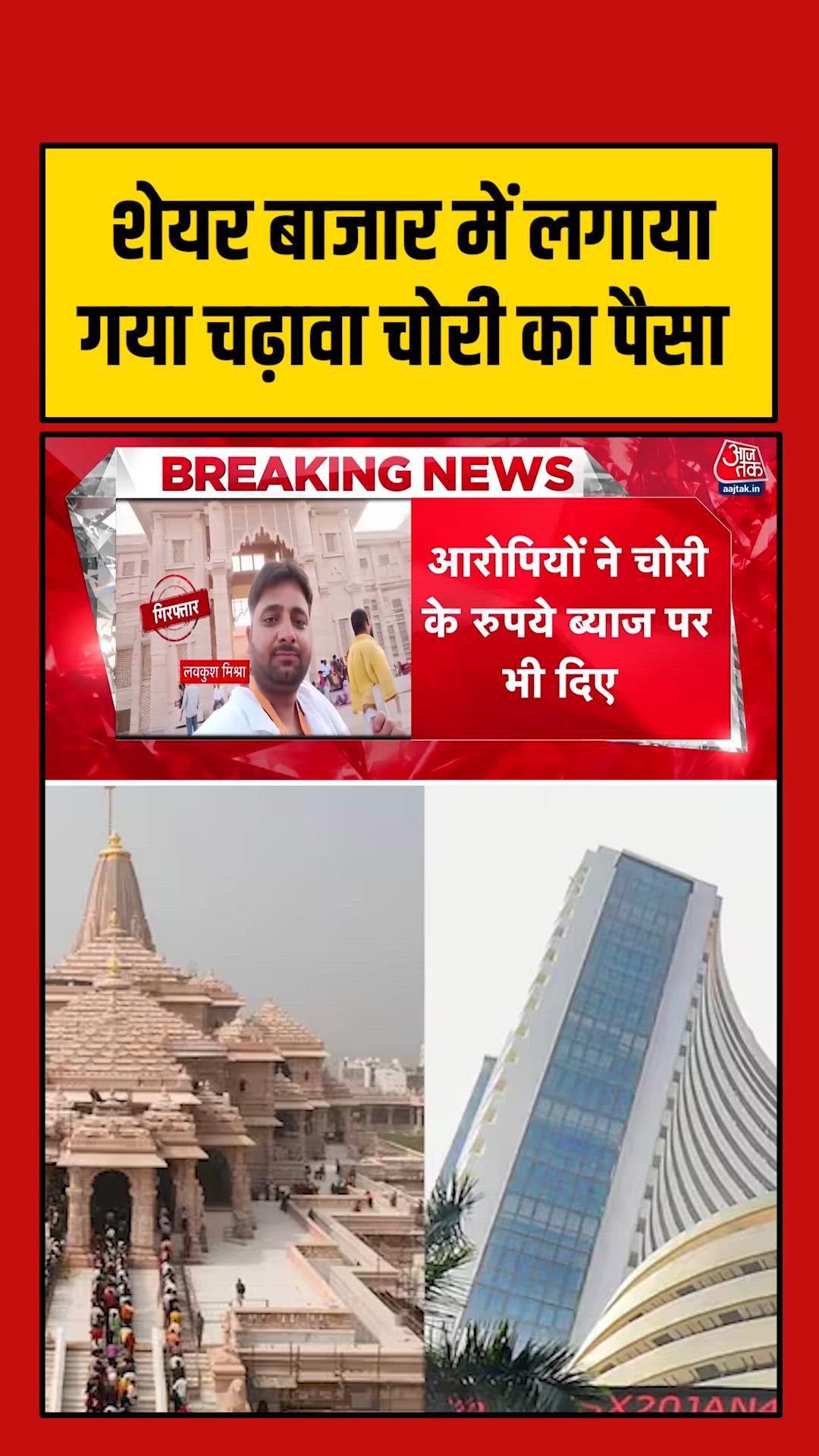 Ram Mandir chadhava theft accused used money in share market