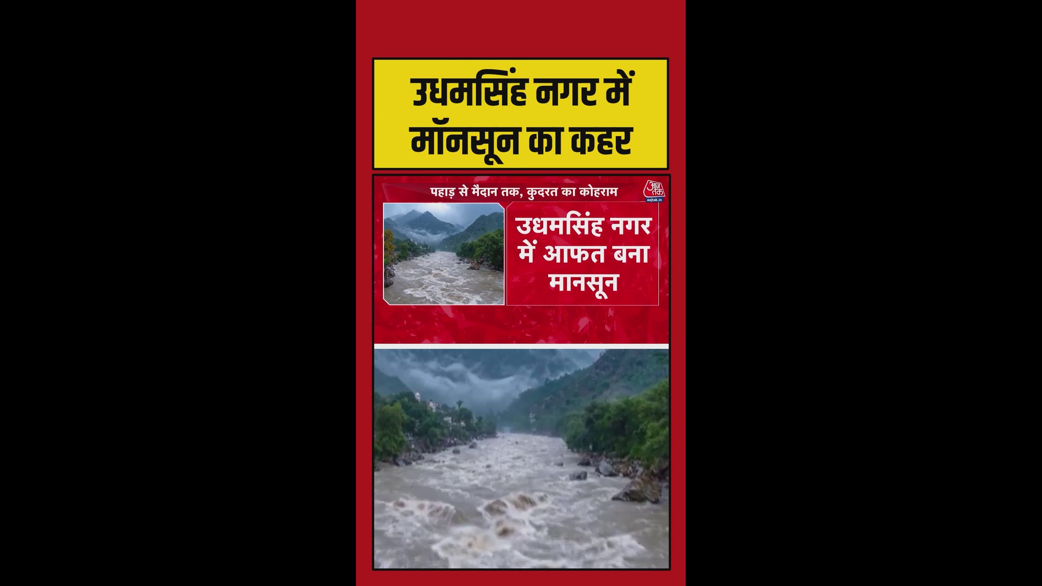 flood situation worsens in udhamsingh nagar due to heavy monsoon rains