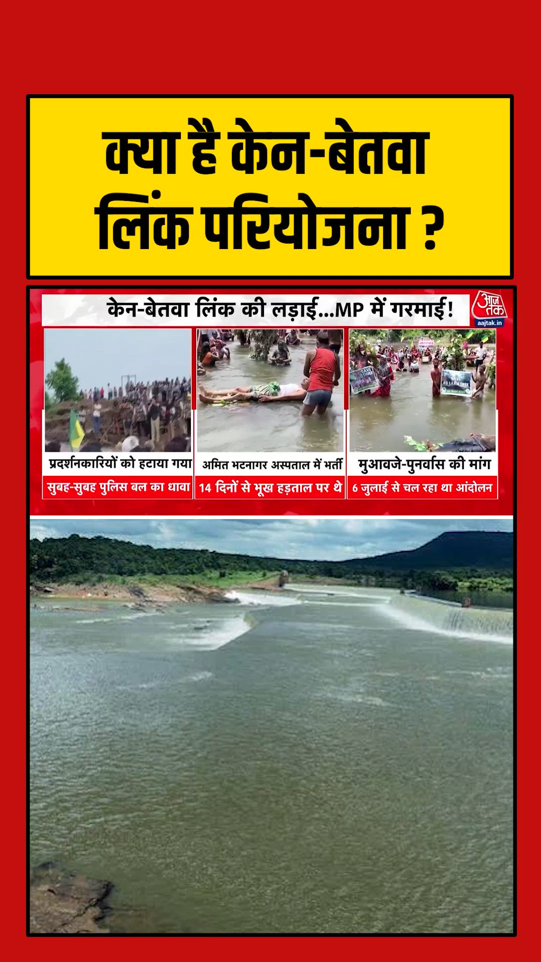 Ken Betwa river linking project benefits and displacement