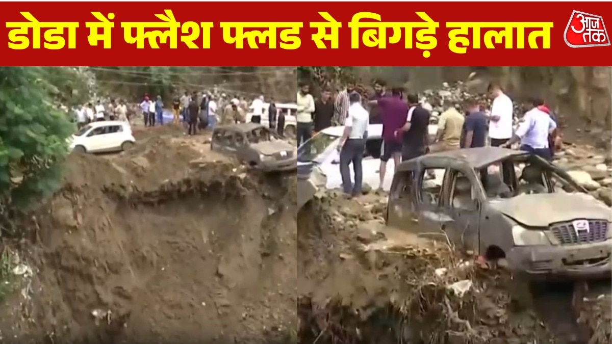 flash flood in doda jammu kashmir chenab river