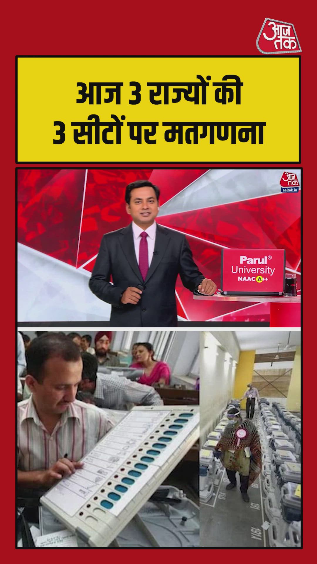 Vote counting will start today for three assembly seats in three states