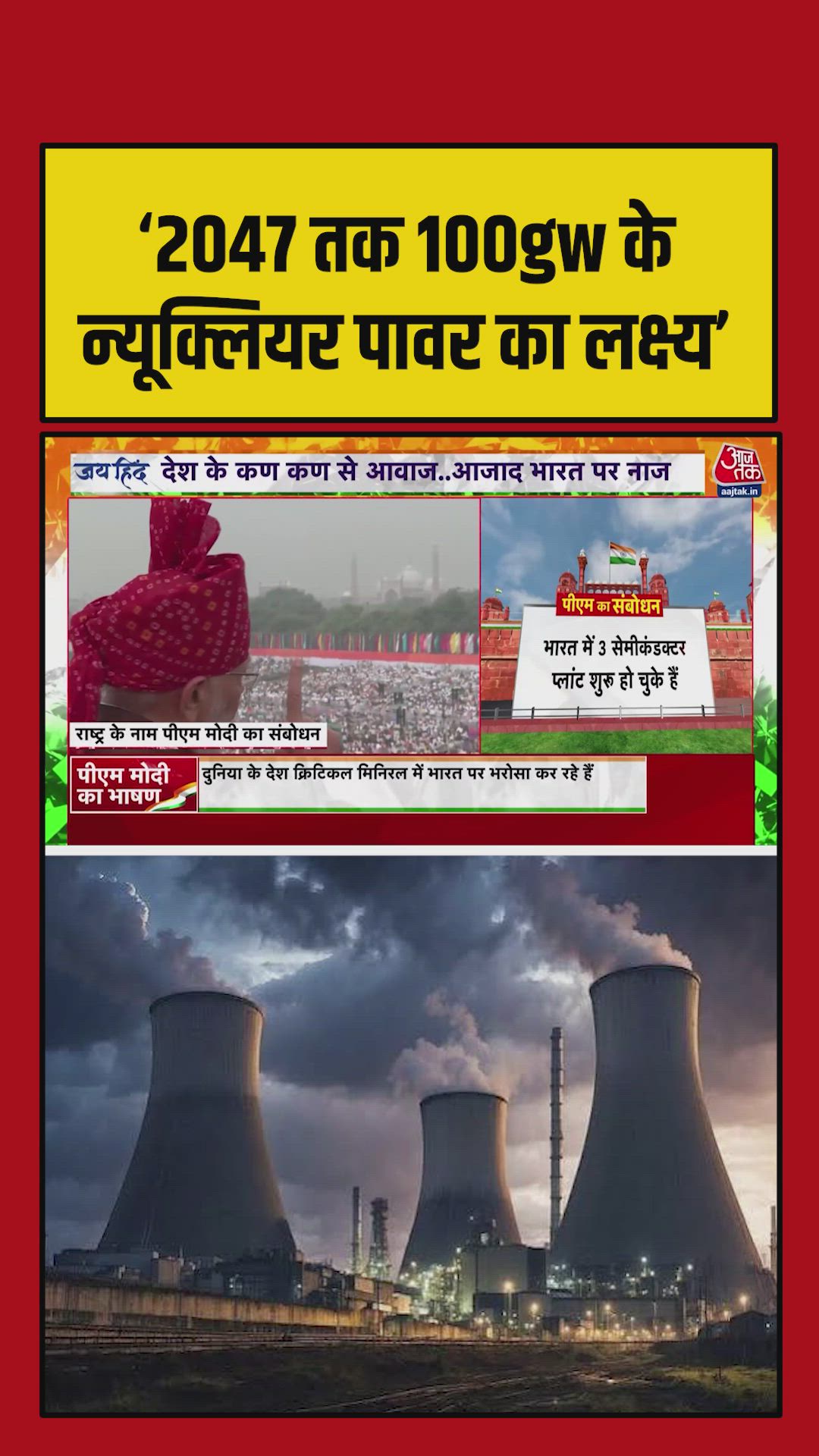 India's goal of 100 gigawatt nuclear power by 2047