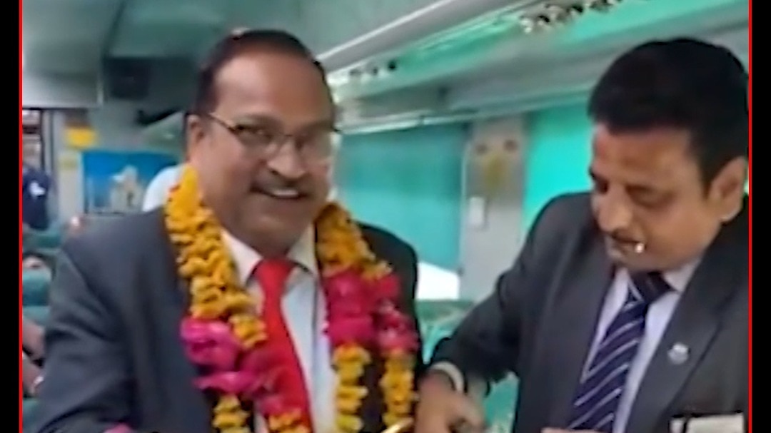 Birthday Celebration in train