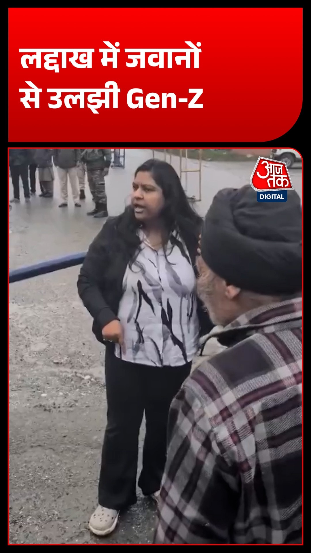 ladakh tourist argues with army