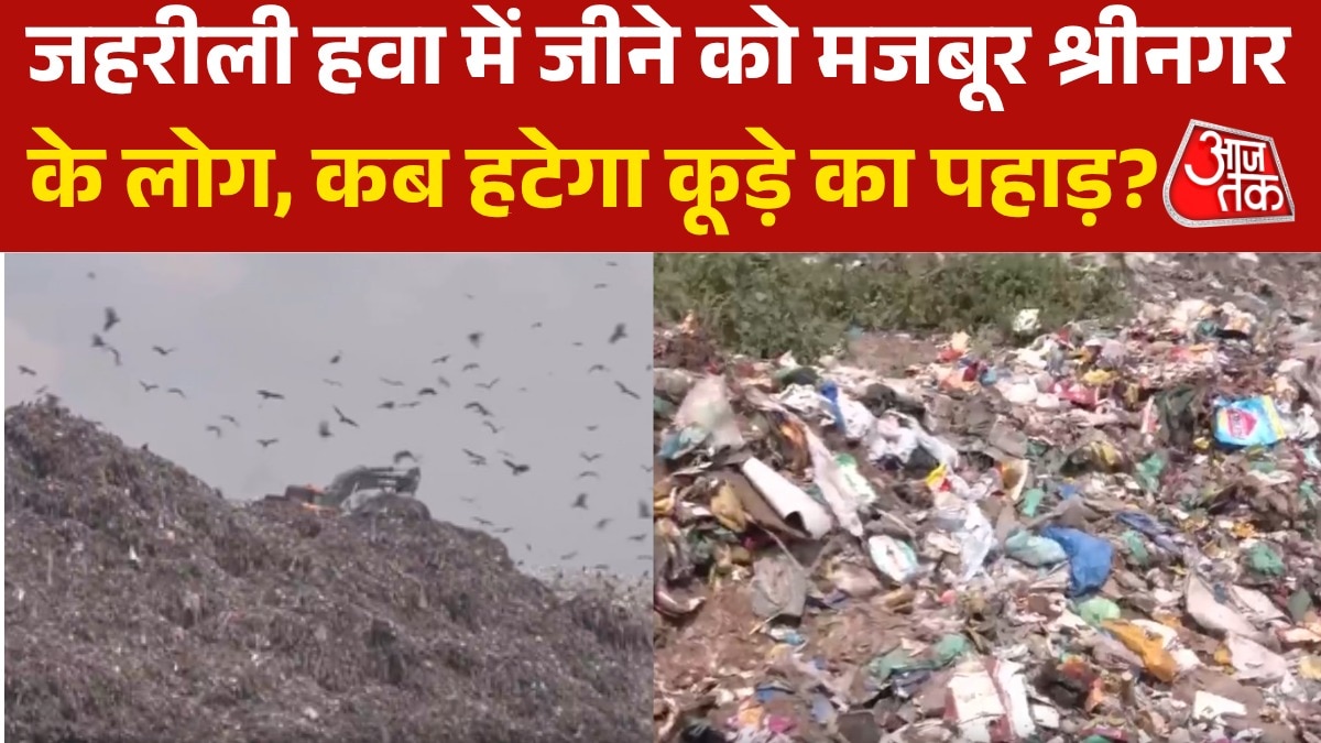 Mountain of garbage in Srinagar people forced to live in toxic air