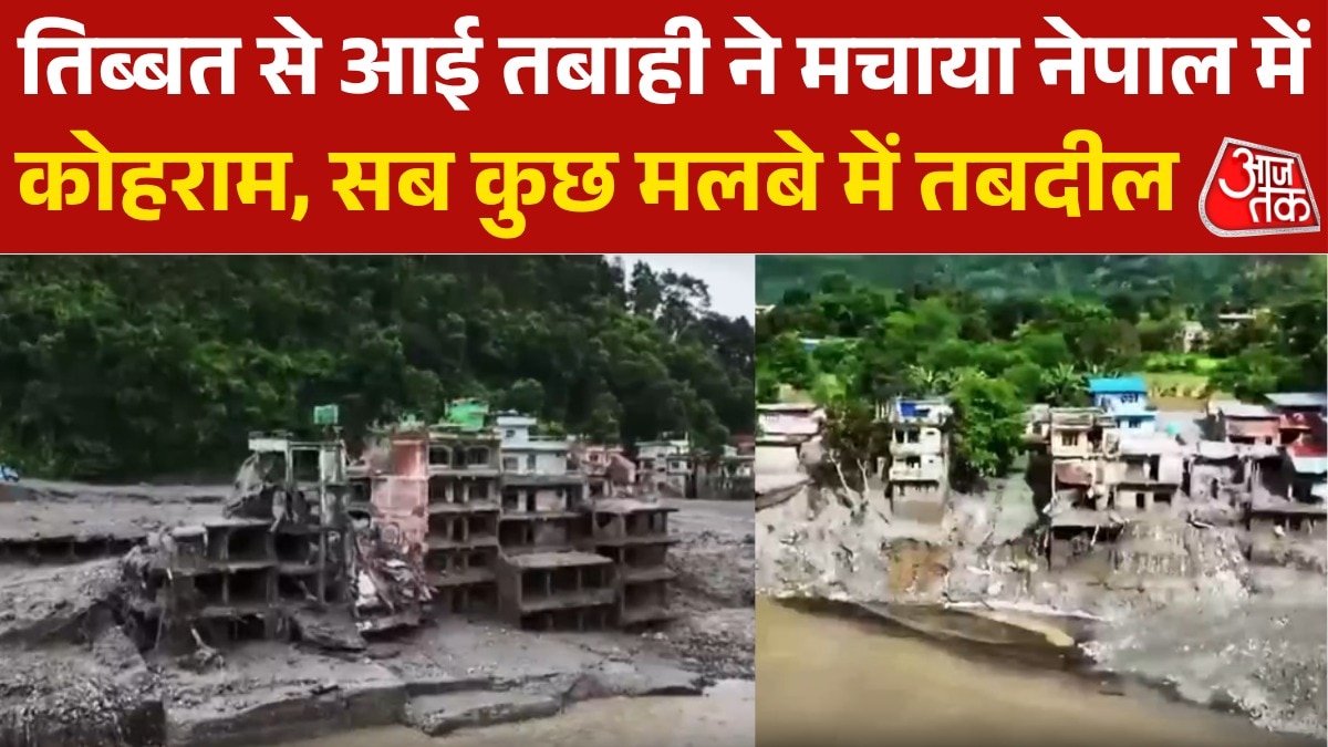 satellite images of devastation of nepal floods