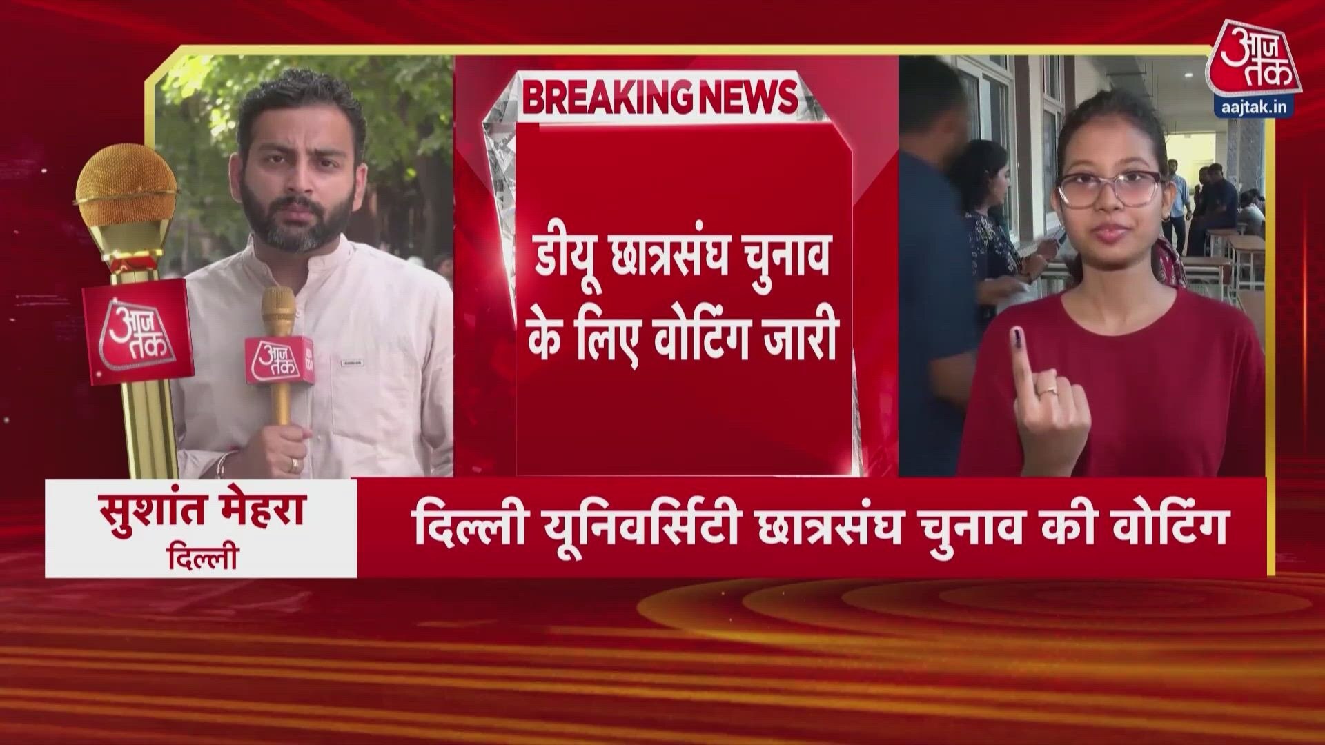 Delhi university student union elections voting begins today.