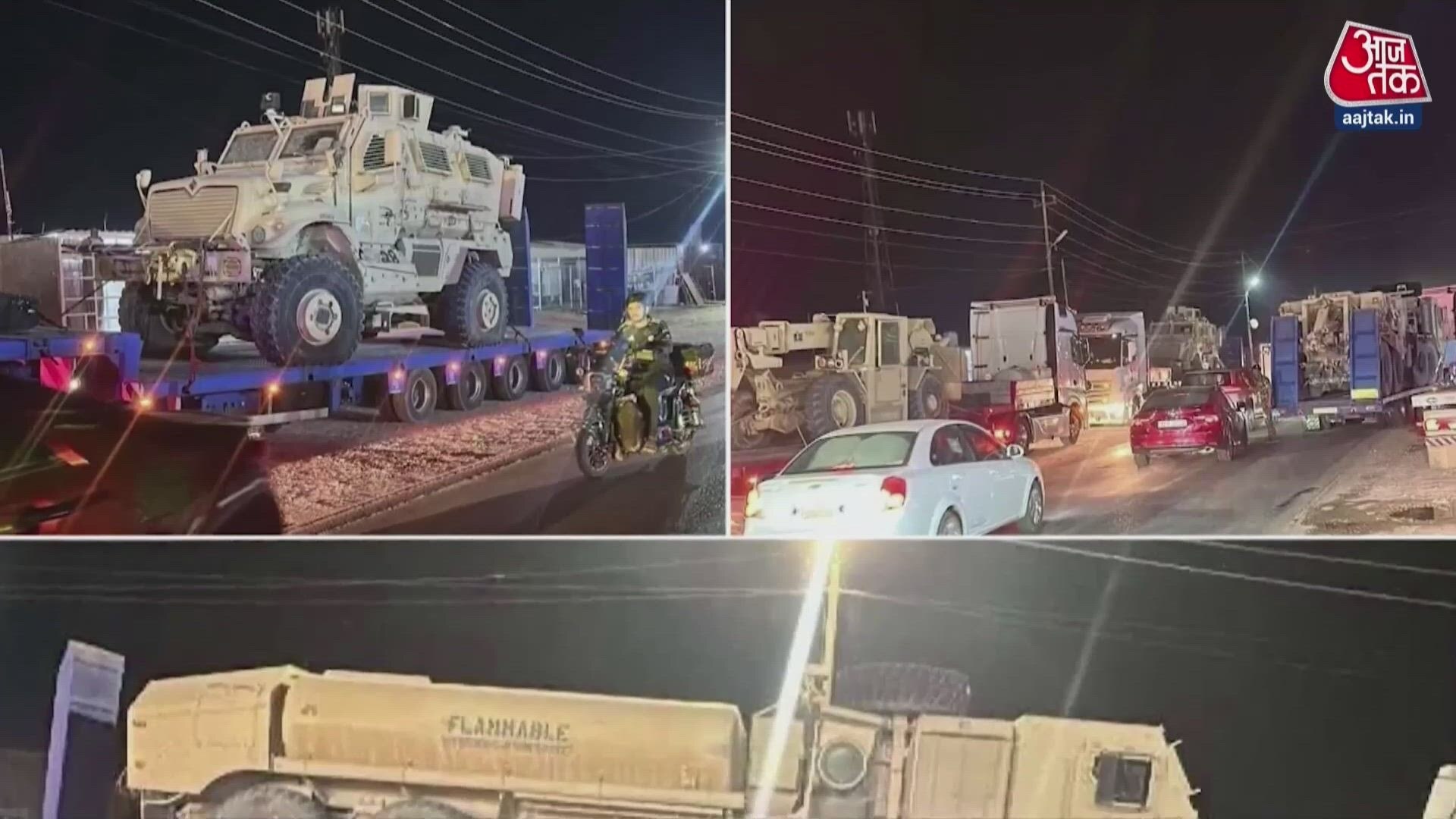 US shifts military equipment from Iraq to Jordan after strategy change.
