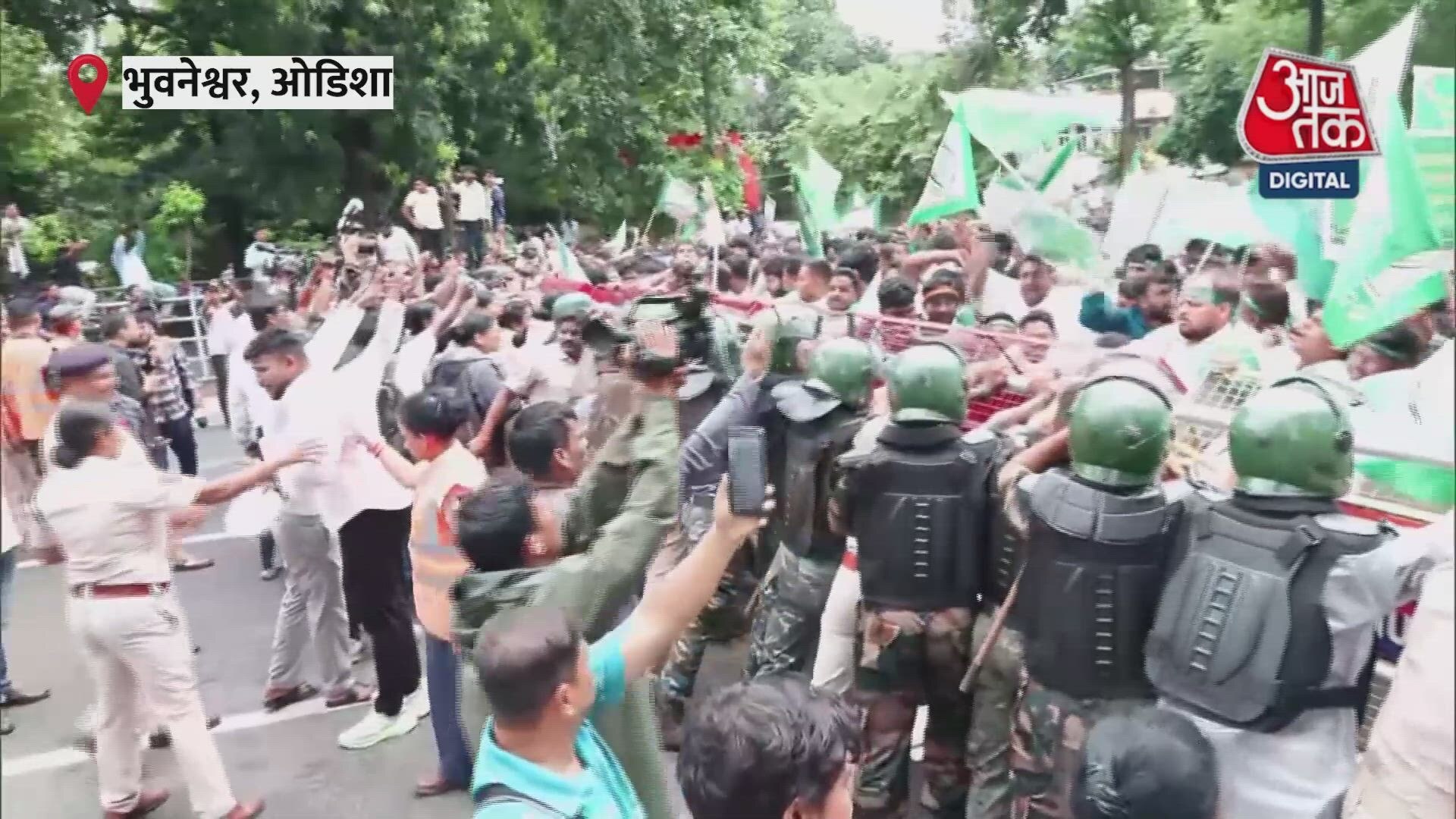 Protests in Odisha over collapsed education system and wrong textbooks under BJP government.