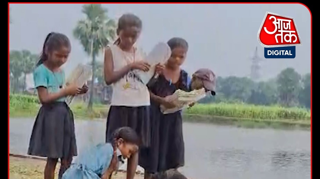 bihar flood school children