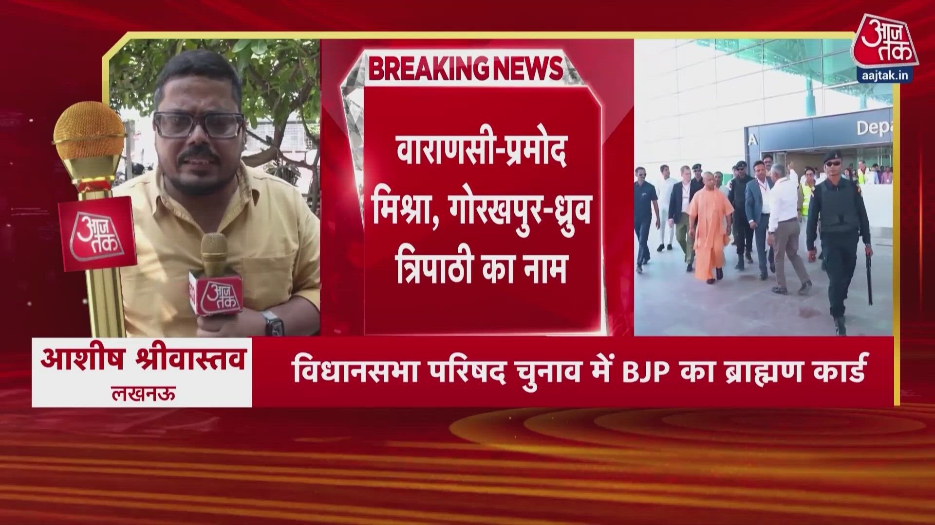 BJP fields 5 Brahmin candidates for UP MLC elections.