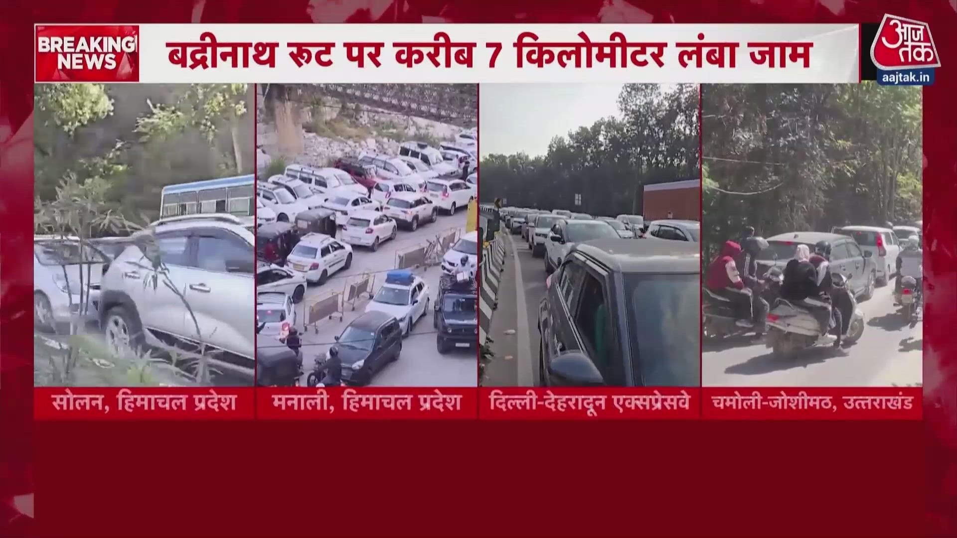 Long weekend brings massive tourist rush and traffic jams in hill stations.
