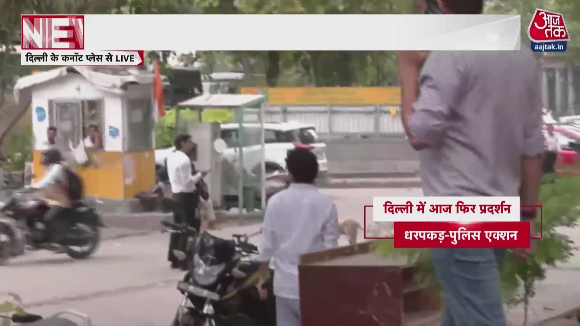 Protest at Connaught Place demanding CEC Gyanesh Kumar's resignation