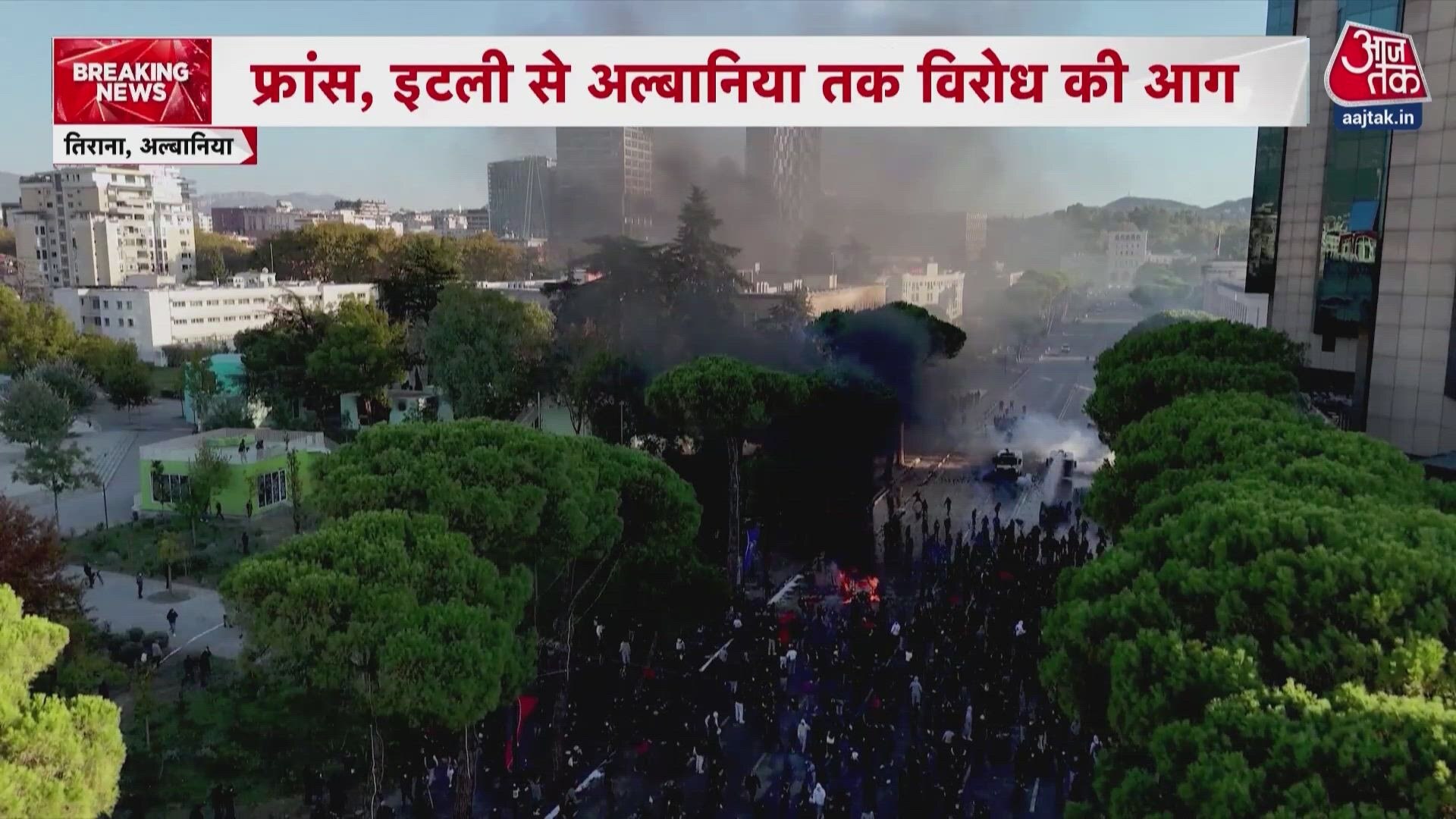 Protests erupt across Europe as youth demand action on inflation and unemployment.
