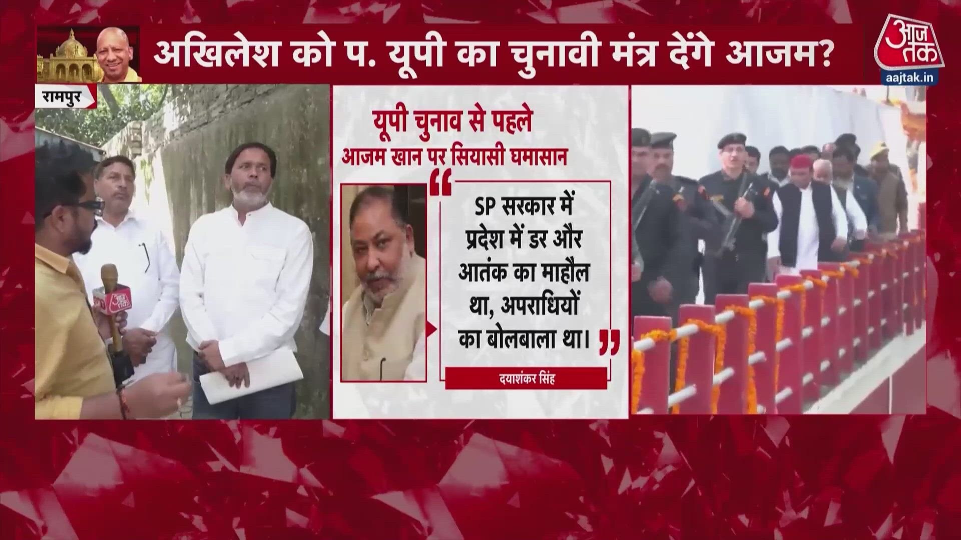 Akhilesh Yadav visits Rampur to meet Azam Khan impacting Western UP politics.