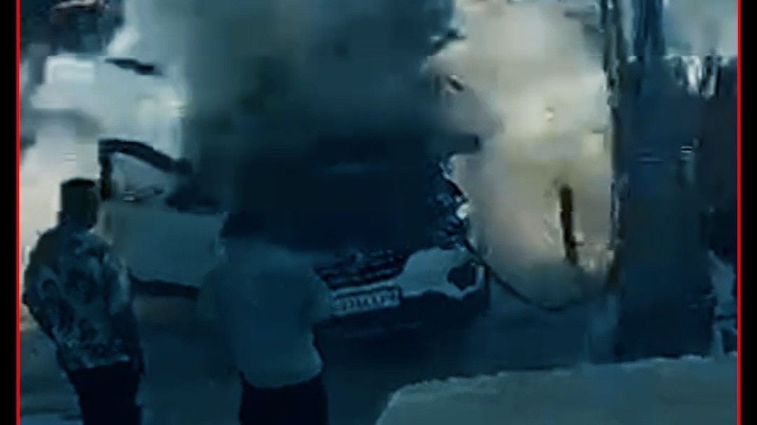 cng car explodes during refueling 