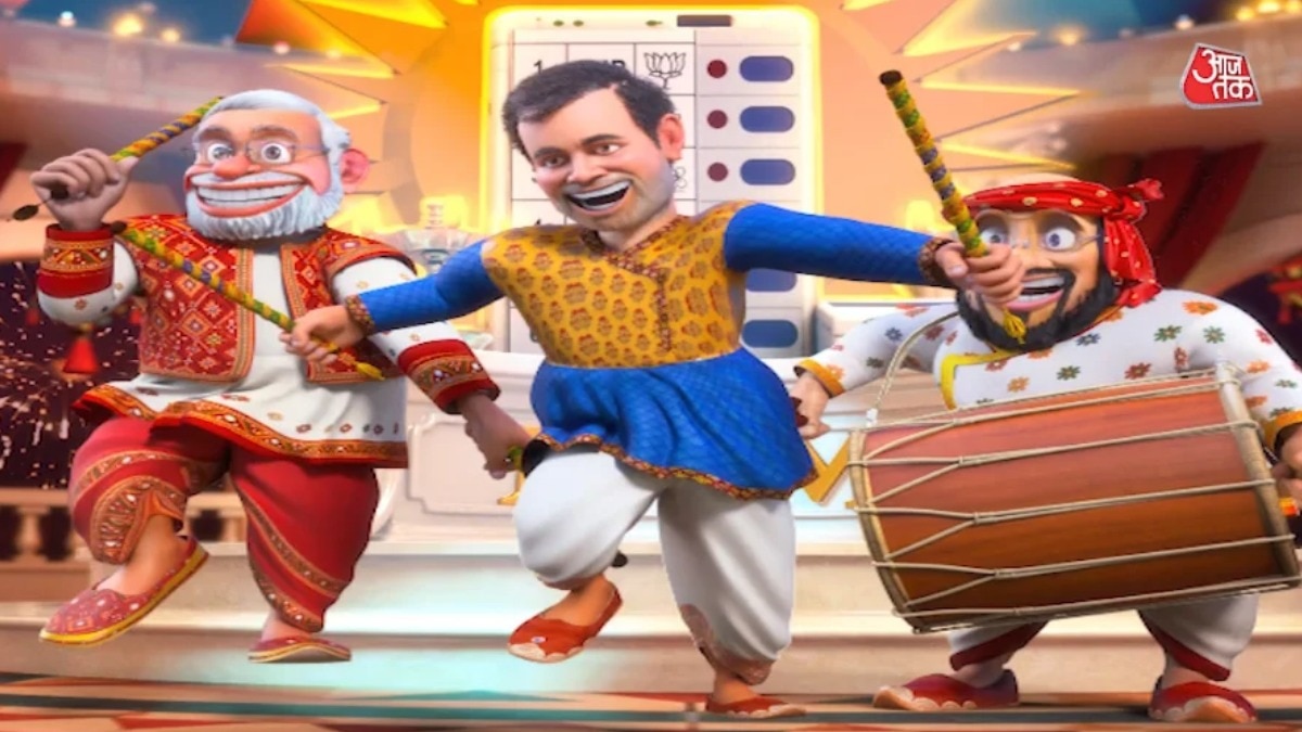पीएम मोदी और राहुल गांधी विपक्ष के साथ गरबा डांस में शामिल