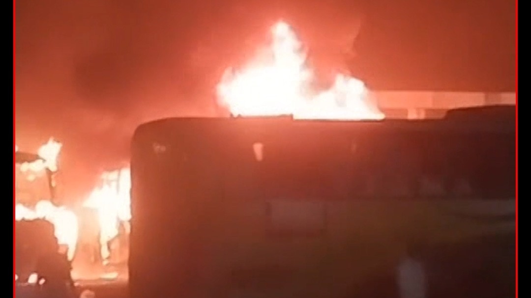 Bhopal ISBT Bus Stand Fire 
