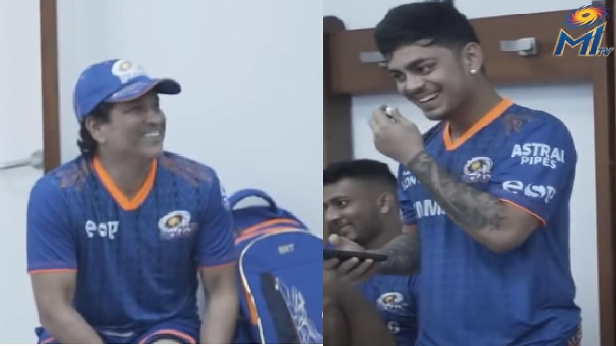 Ishan Kishan and Sachin Tendulkar