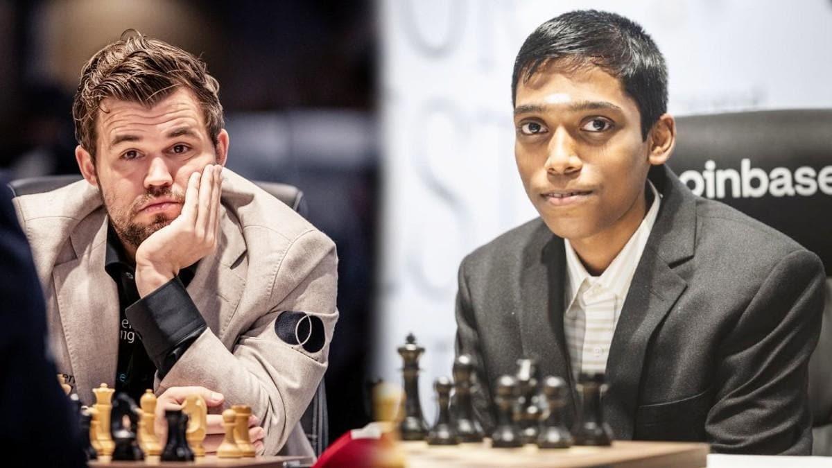 Praggnanandhaa vs Magnus carlsen