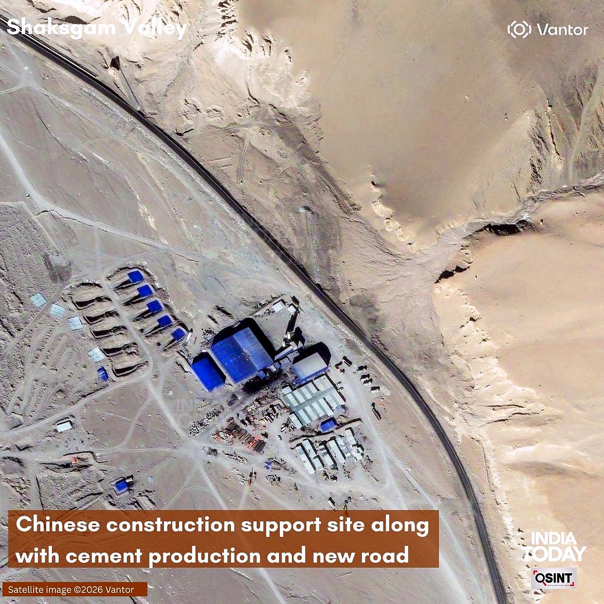 Shaksgam Valley Satellite Image