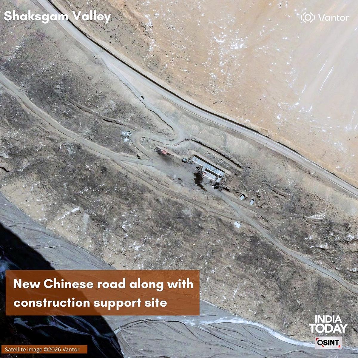 Shaksgam Valley Satellite Image