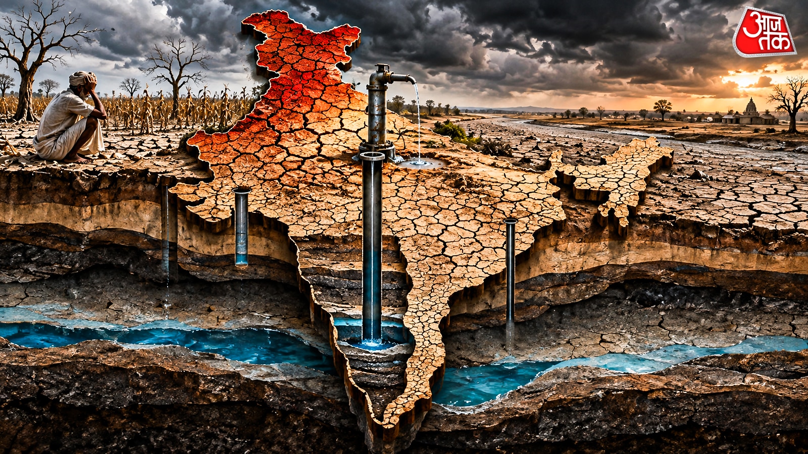 India groundwater decline