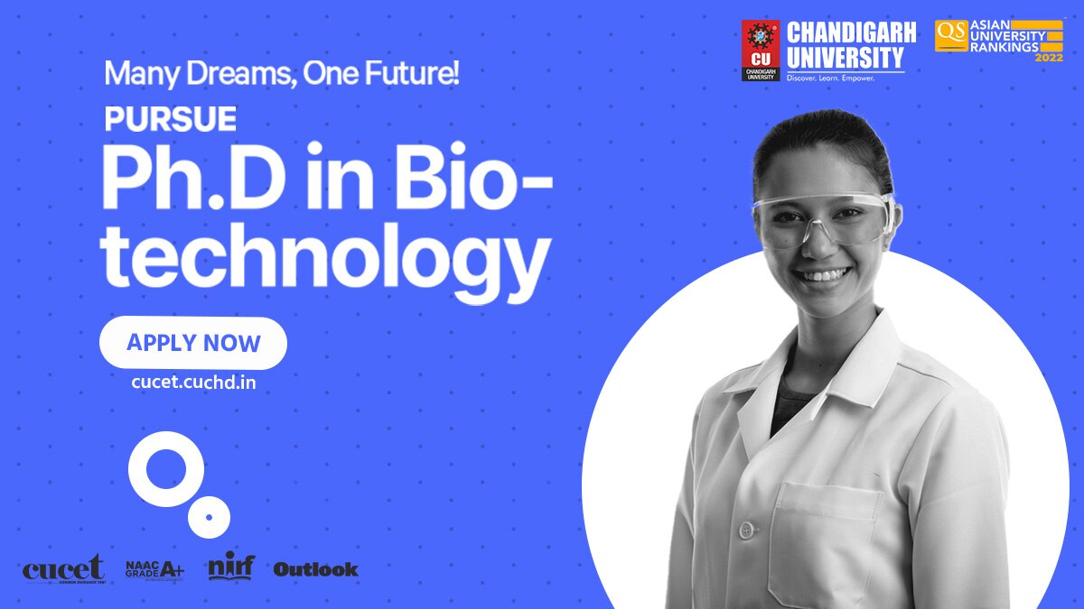 Chandigarh University offers Ph.D programs in 21 specialized fields. The university conducts the CU Ph.D entrance test for admission to the Ph.D programme.