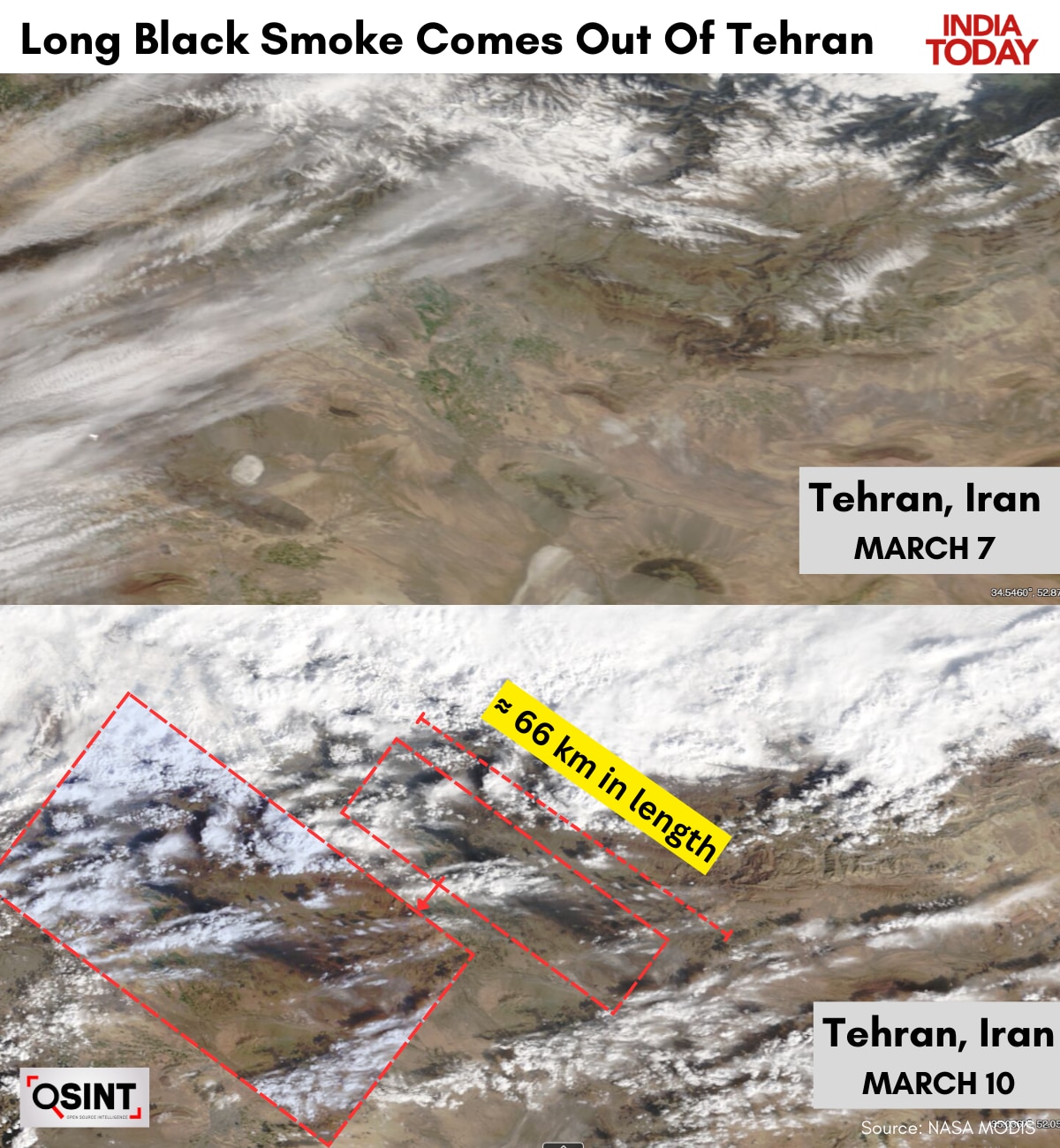 toxic smoke plume Tehran