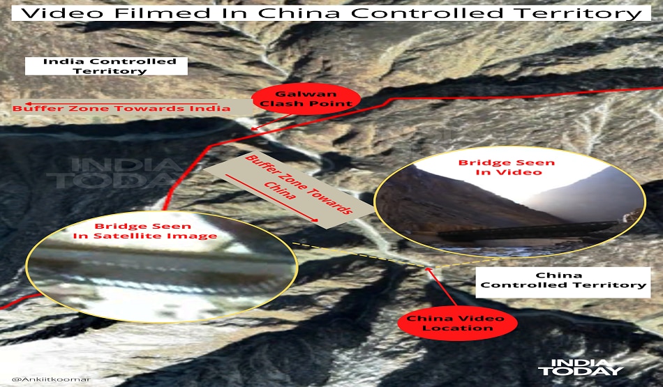 चीनी सेना ने फहराया झंडा