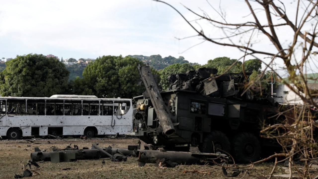  destroyed anti-aircraft unit at La Carlota military air base